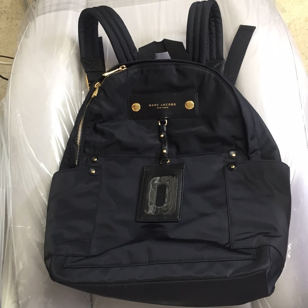 Marc Jacobs Nylon Leather Signature Backpack - Picture 1 of 3